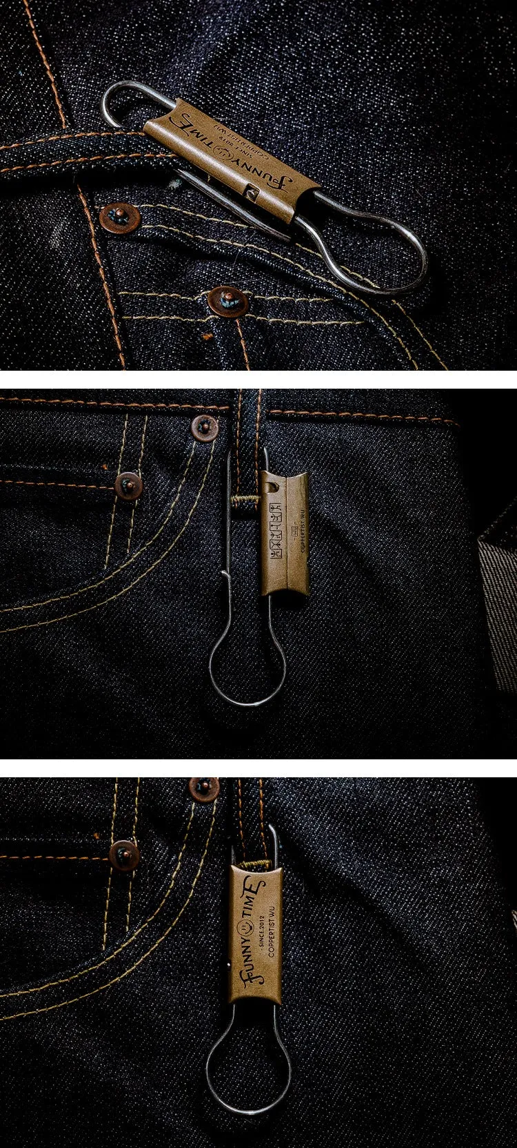 1930s Keyrings Brass Moto KeyChains Hook Keyring Moto Key Holder Key Chain Key Rings for Men