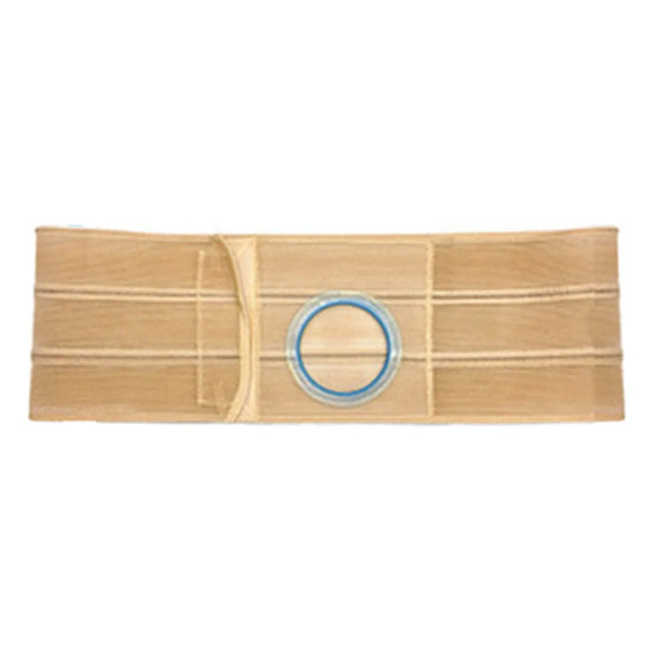 4" Beige, Regular Elastic, Flat Panel Belt, Prolapse Flap, Large, 2-7/8" x 3-3/8" Center Opening