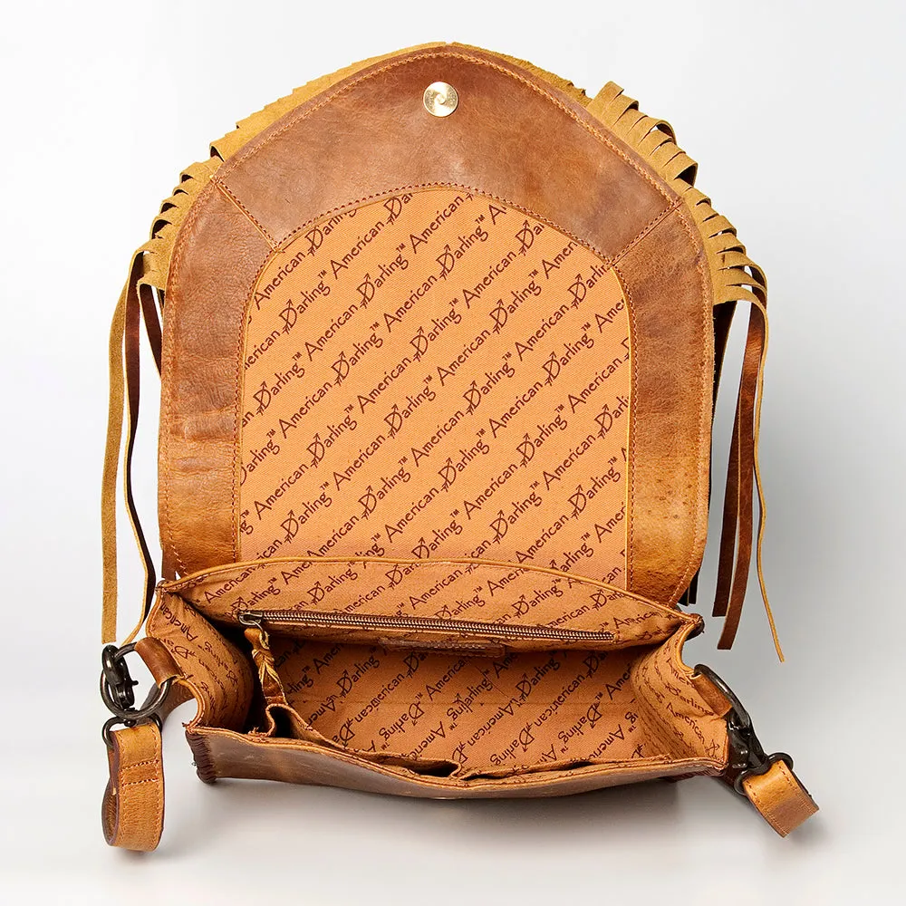 American Darling ADBGZ484 Crossbody Hand Tooled Genuine Leather Women Bag Western Handbag Purse