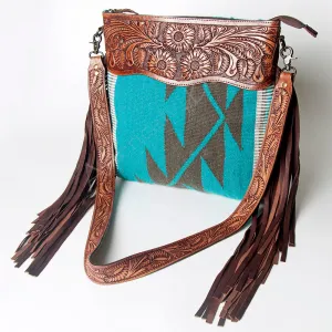 American Darling ADBGZ558 Signature Crossbody Hand Tooled Saddle Blanket Genuine Leather Women Bag Western Handbag Purse