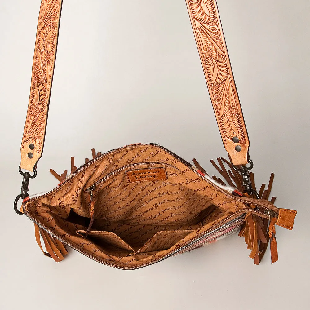 American Darling ADBGZ639 Signature Crossbody Hand Tooled Saddle Blanket Genuine Leather Women Bag Western Handbag Purse