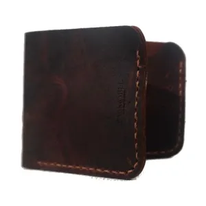 Bark And Mill Slim Bi-Fold Wallet | Chocolate