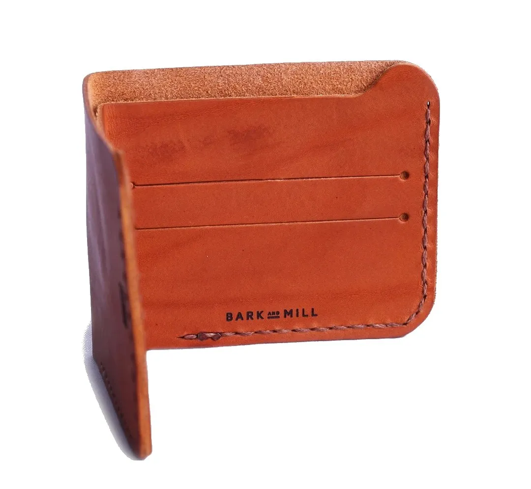 Bark And Mill Slim Bi-Fold Wallet | Chocolate
