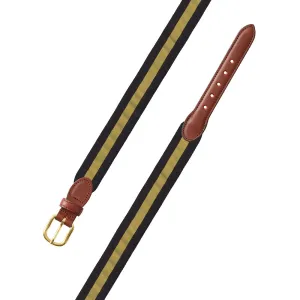 Black & Gold Grosgrain Ribbon Children's Belt