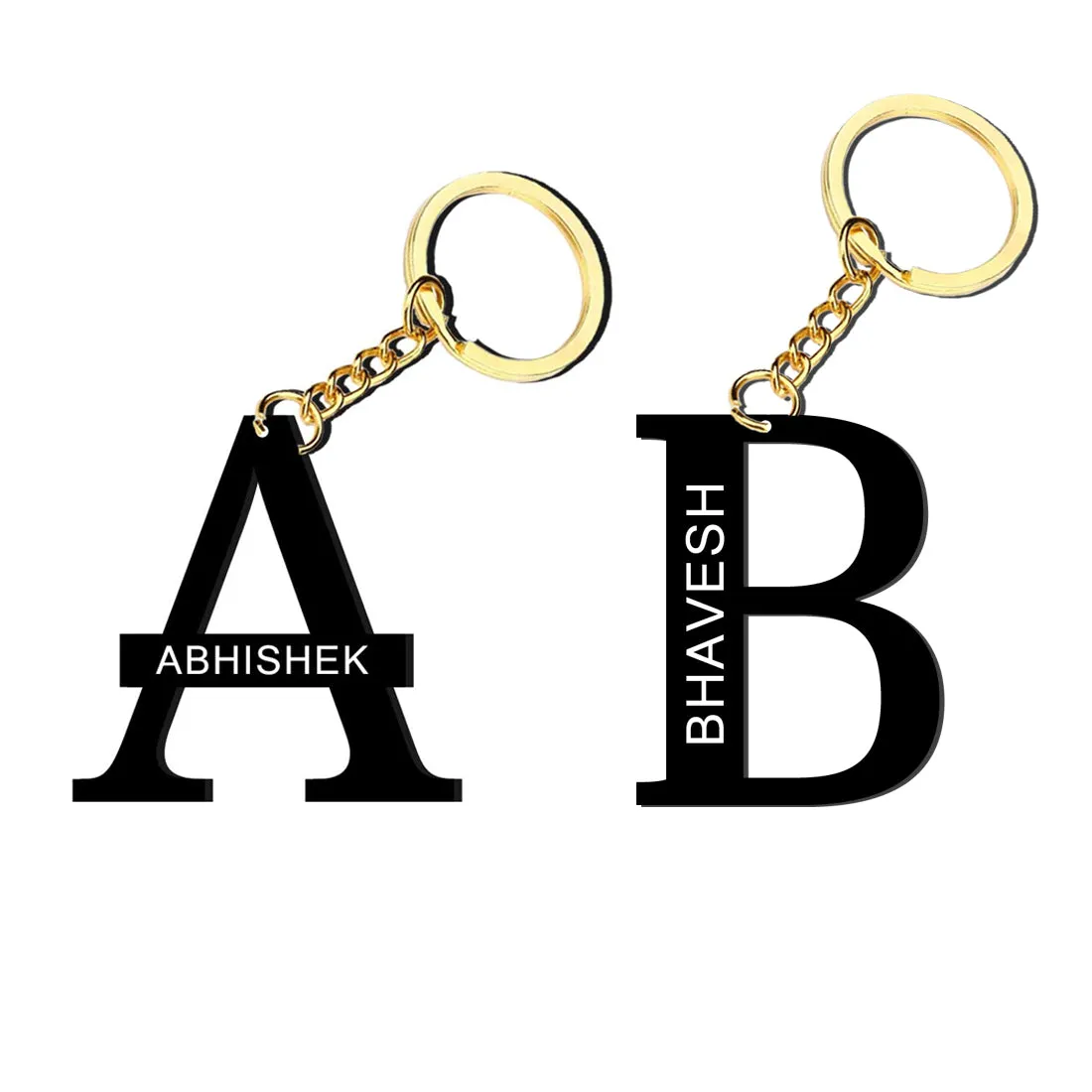 Customized Name Keychain for Couples -  Add Your Names
