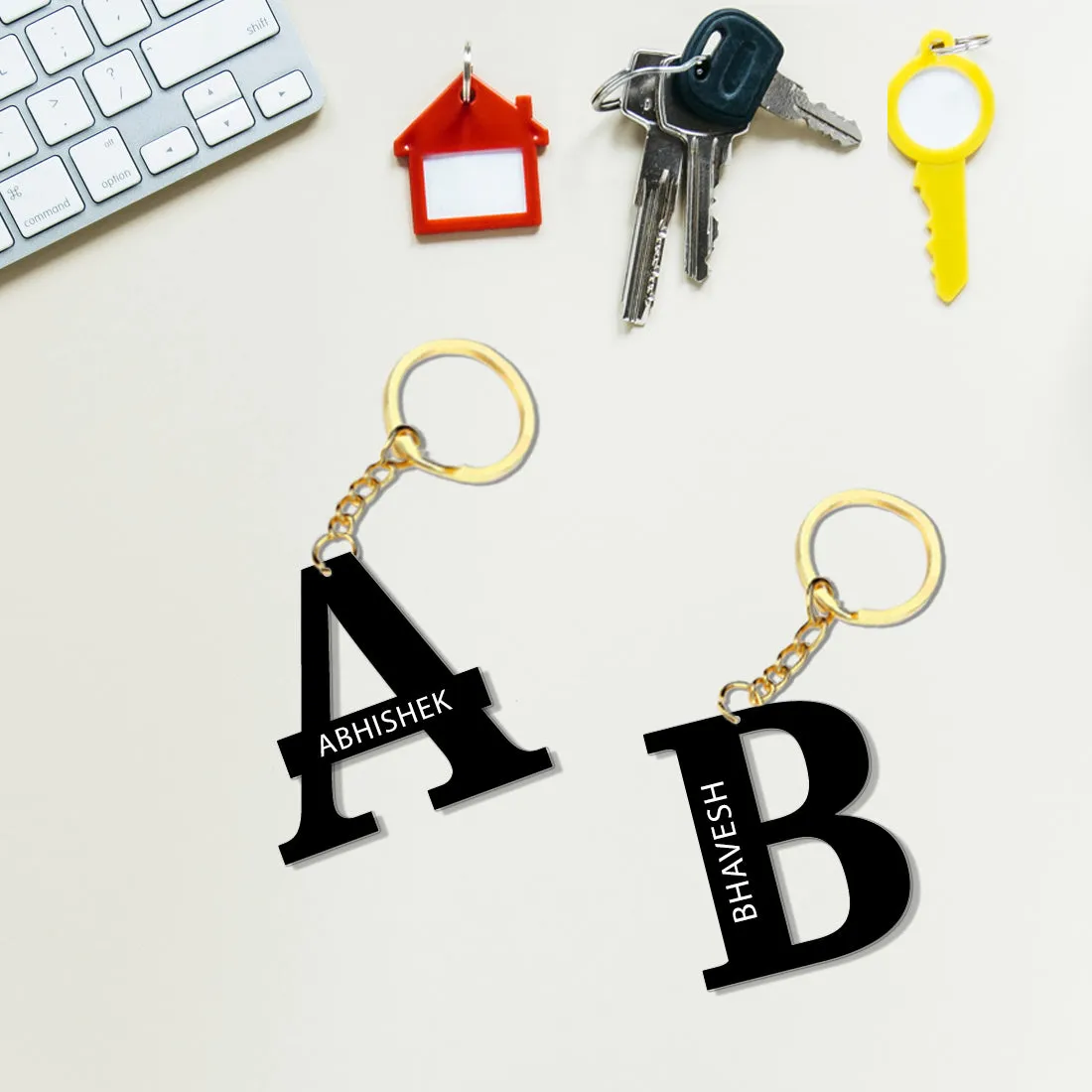 Customized Name Keychain for Couples -  Add Your Names