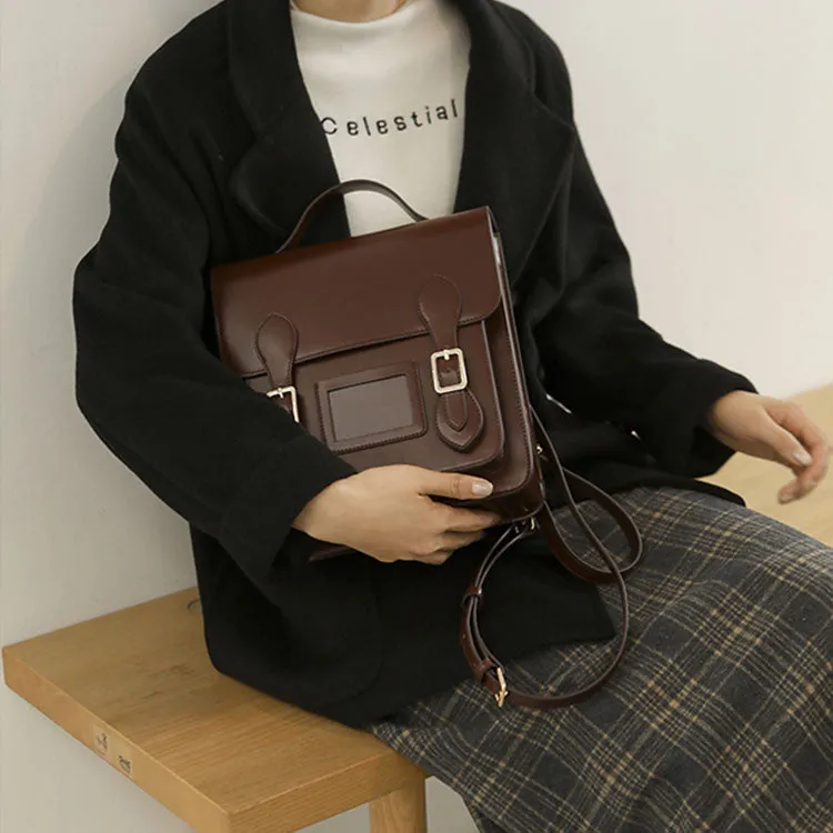Cute Womens Blue Leather Backpacks Purses Small Rucksack Bags for Women