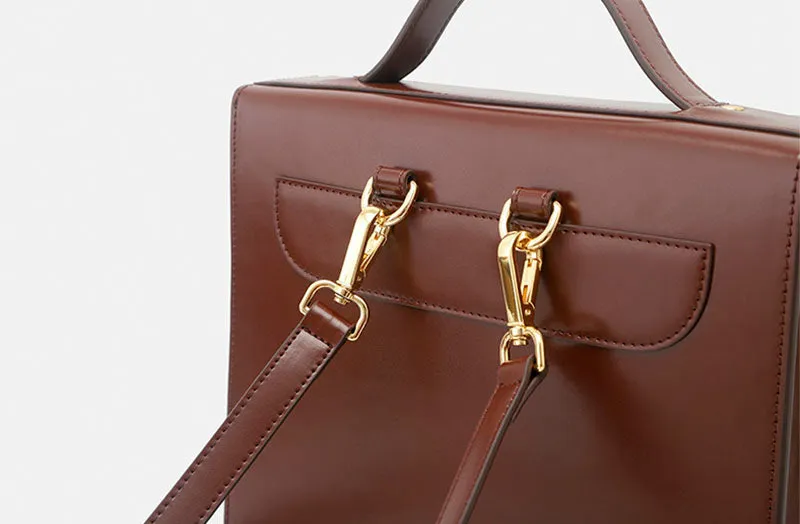 Cute Womens Blue Leather Backpacks Purses Small Rucksack Bags for Women
