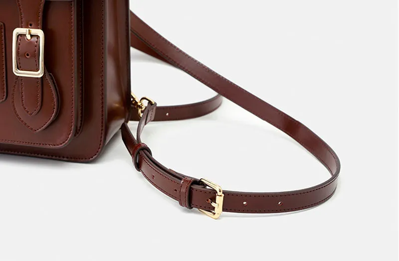Cute Womens Blue Leather Backpacks Purses Small Rucksack Bags for Women