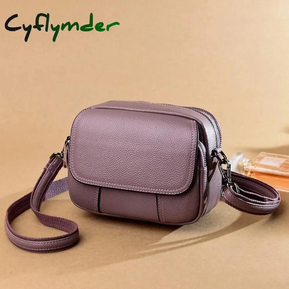 Cyflymder Designer Soft Genuine Leather Shoulder Bag Women's Luxury Handbags Fashion Crossbody Bag Luxury Brand for Women Female Totes Bag