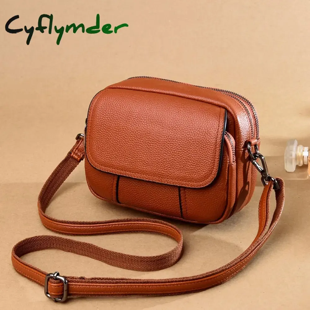Cyflymder Designer Soft Genuine Leather Shoulder Bag Women's Luxury Handbags Fashion Crossbody Bag Luxury Brand for Women Female Totes Bag