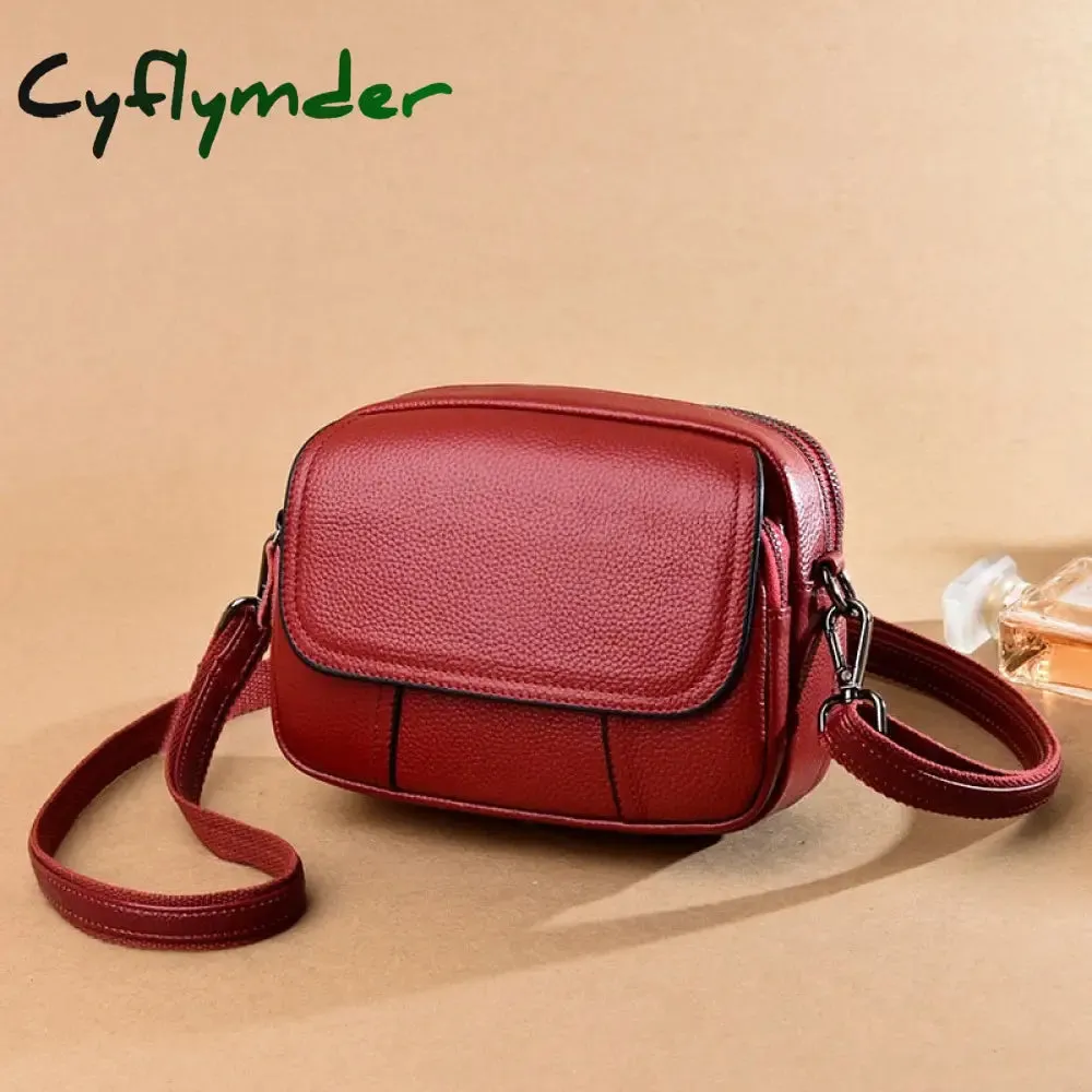 Cyflymder Designer Soft Genuine Leather Shoulder Bag Women's Luxury Handbags Fashion Crossbody Bag Luxury Brand for Women Female Totes Bag