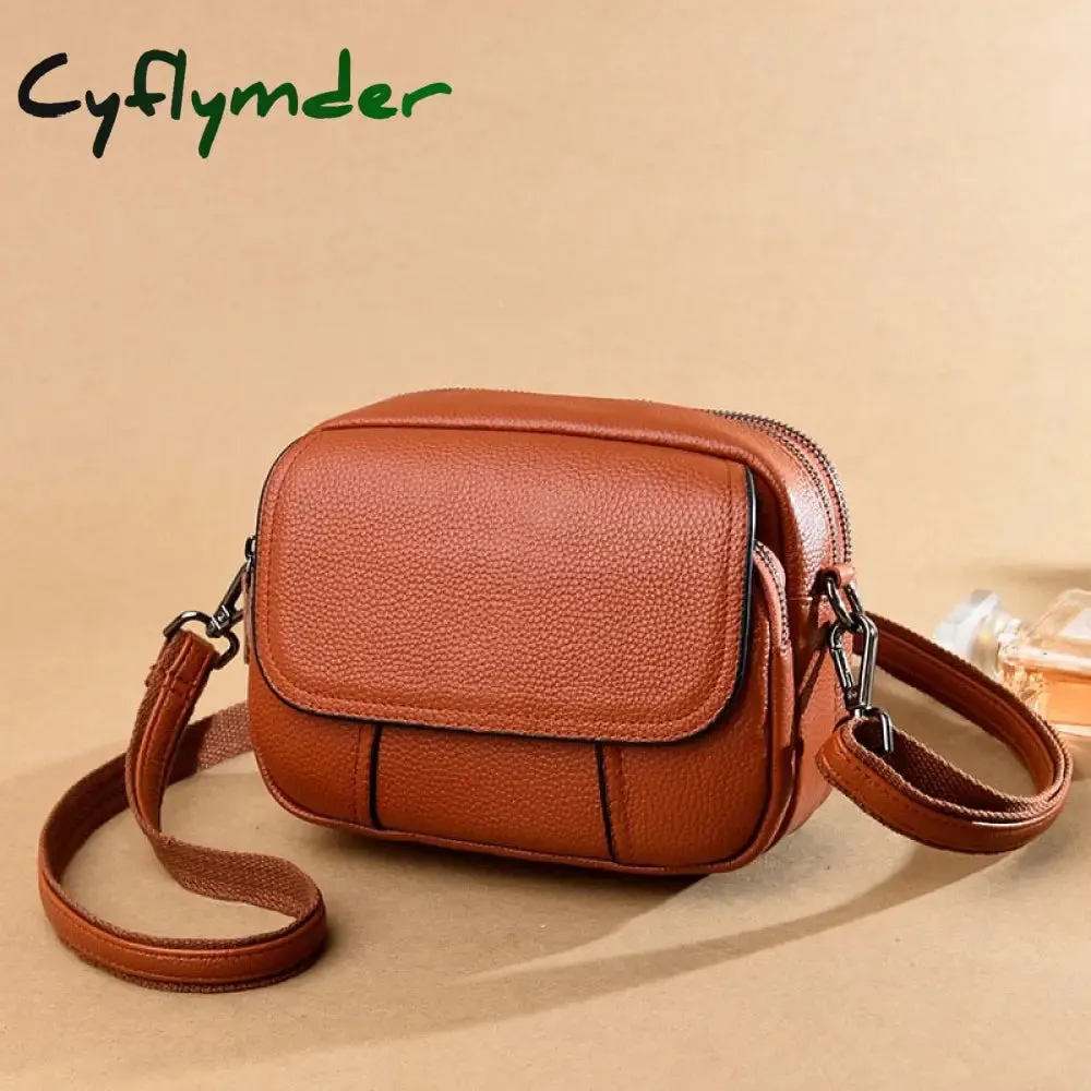 Cyflymder Designer Soft Genuine Leather Shoulder Bag Women's Luxury Handbags Fashion Crossbody Bag Luxury Brand for Women Female Totes Bag