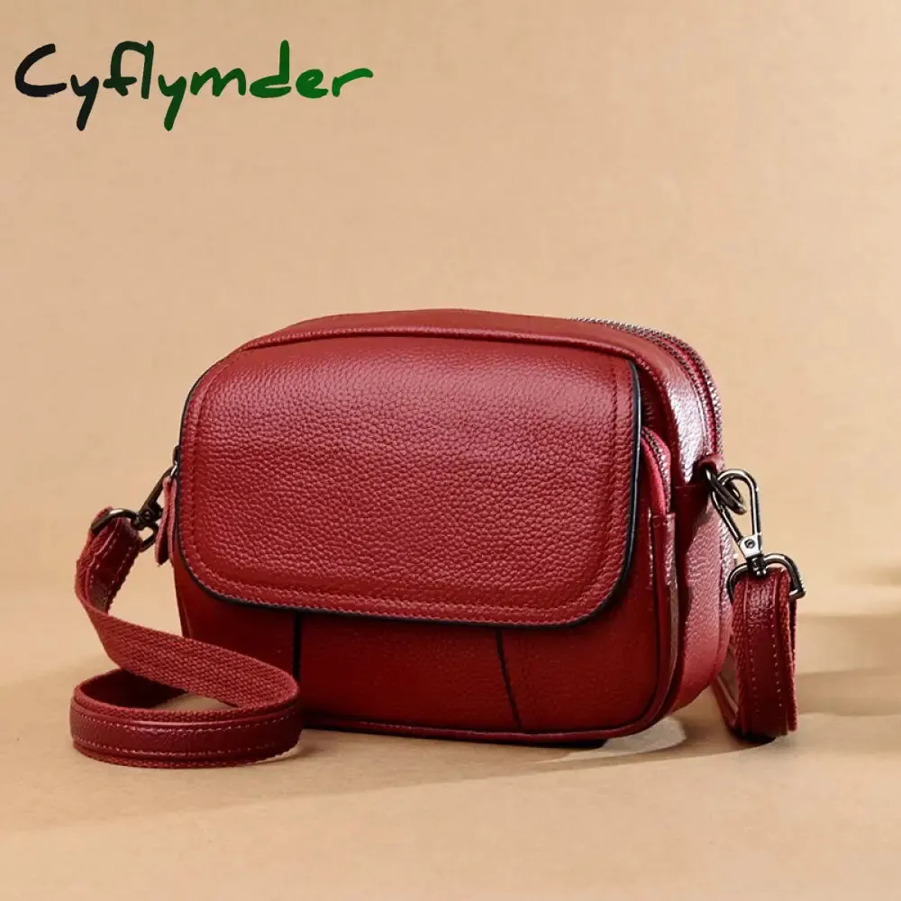 Cyflymder Designer Soft Genuine Leather Shoulder Bag Women's Luxury Handbags Fashion Crossbody Bag Luxury Brand for Women Female Totes Bag