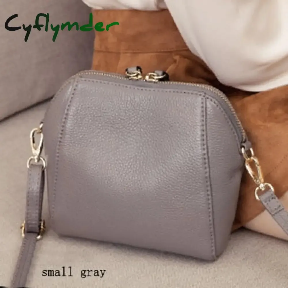 Cyflymder Genuine Leather Shoulder Bags for Women Luxury Handbag Fashion Ladies Shopping Totes Messenger Crossbody Bag Female Party Purse