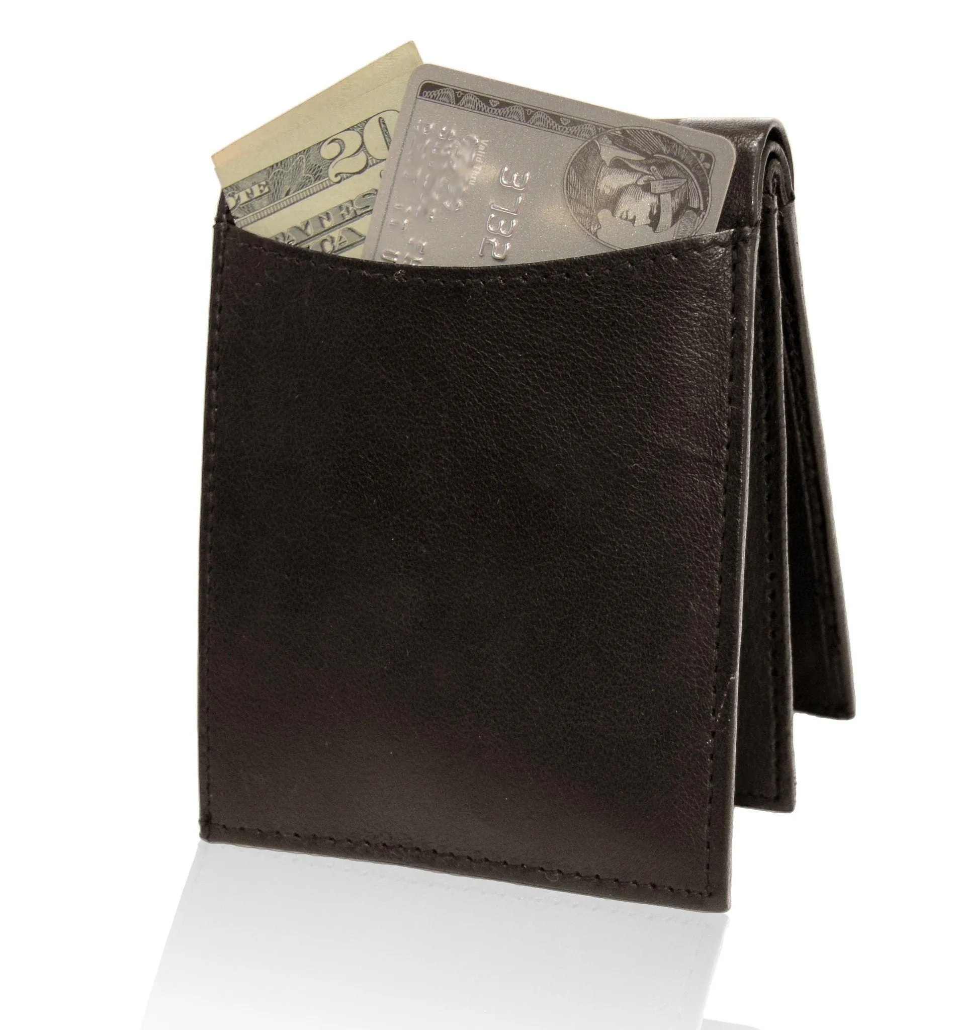 Deluxe RFID-Blocking Genuine Leather BiFold - Brown