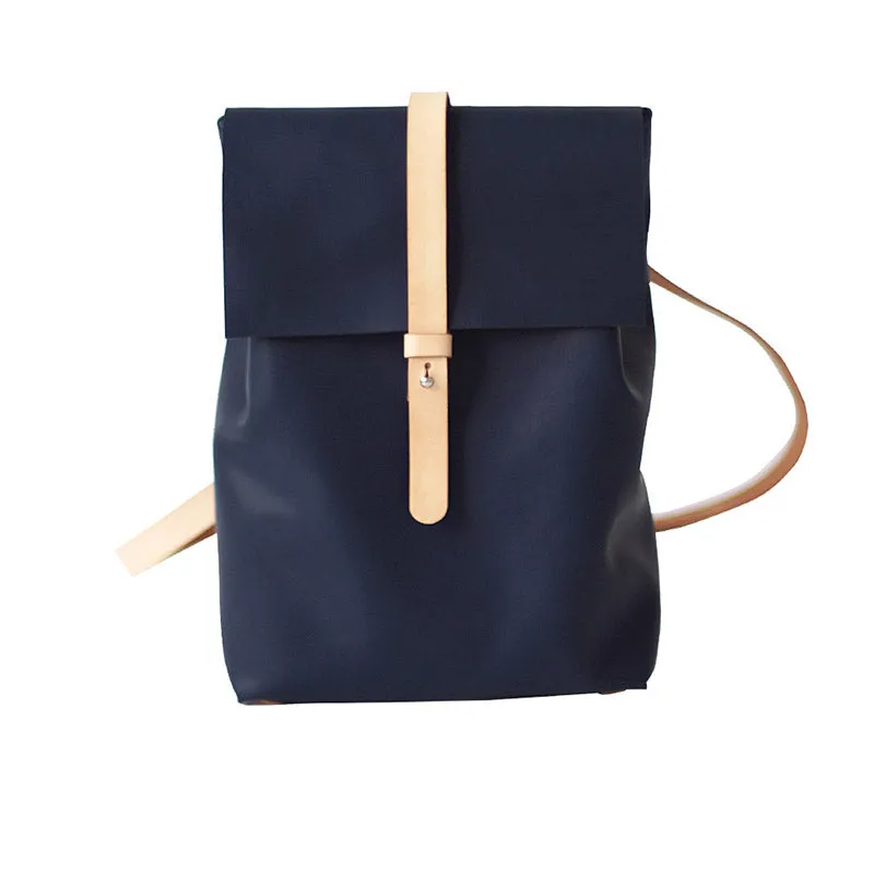 Elegant Womens White Leather Backpack Purse Bag Loptap Backpacks for Women