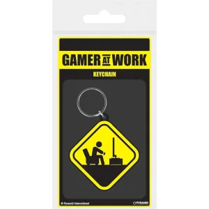 Gamer at Work PVC Keychain
