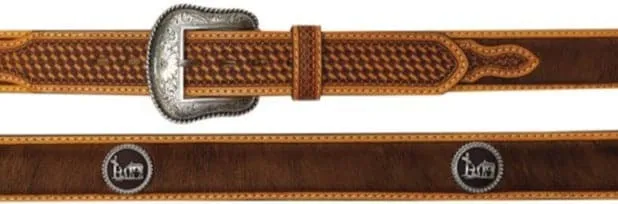 Gem Dandy Men's Brown Cowboy Pride Belt
