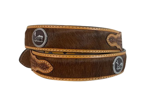 Gem Dandy Men's Brown Cowboy Pride Belt