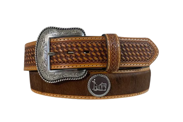 Gem Dandy Men's Brown Cowboy Pride Belt
