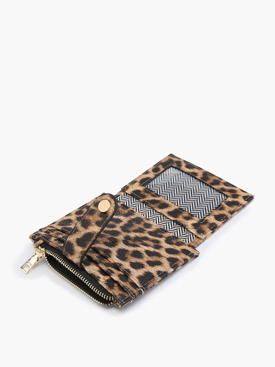 Jen & Co Sam Mini Snap Wallet Card Holder In Rose Gold