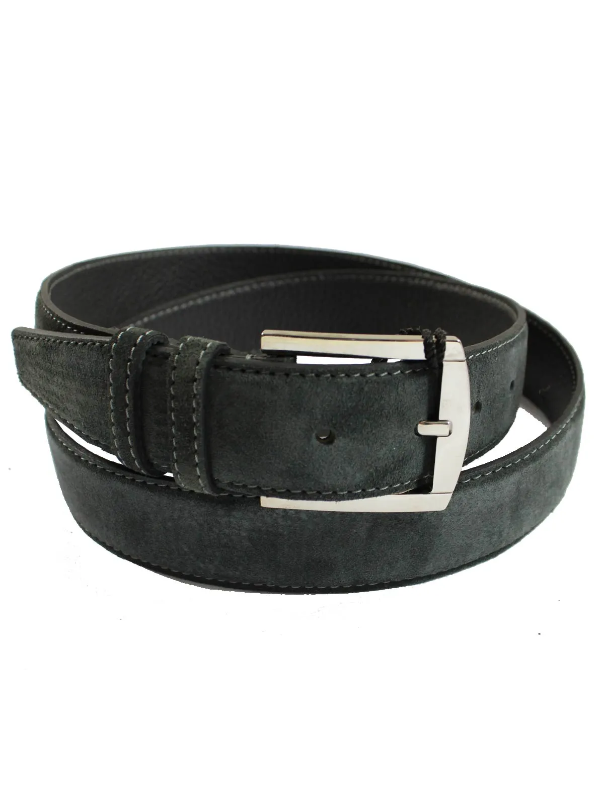 Kiton Belt Ceylon Green Suede Leather Men Belt 105/ 42 REDUCED SALE