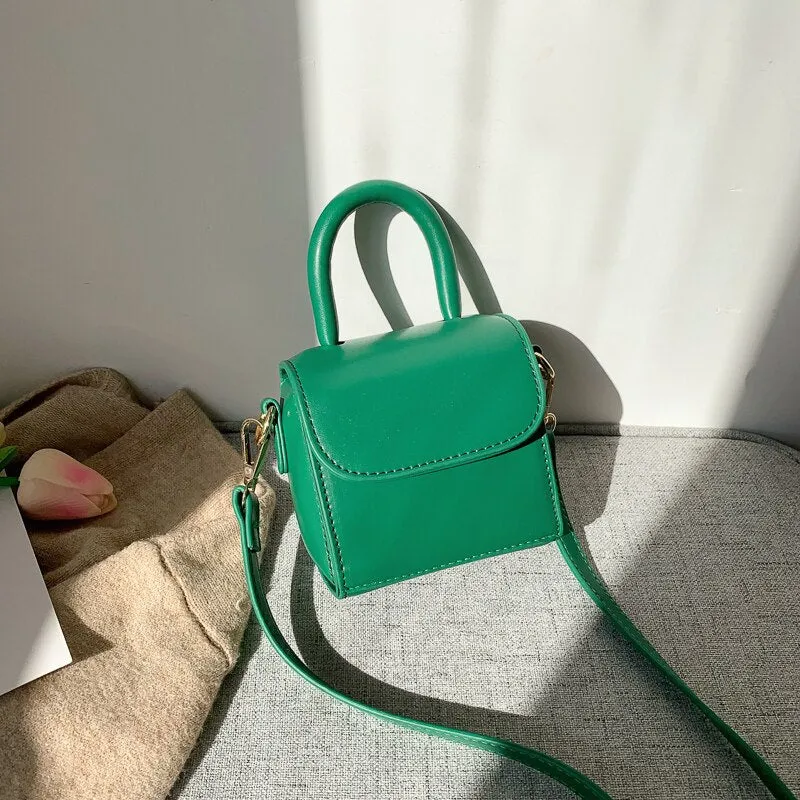 LEFTSIDE Vintage Mini Totes Handbags Women Crossbody Bags Female Ins Hot Mini Crocodile Coin Lipstick Purses