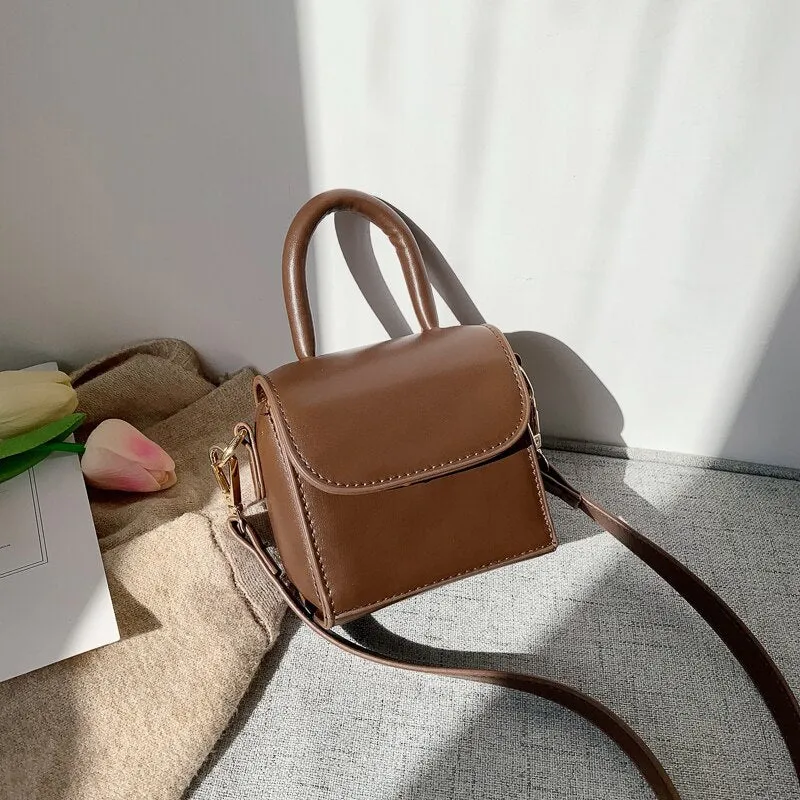 LEFTSIDE Vintage Mini Totes Handbags Women Crossbody Bags Female Ins Hot Mini Crocodile Coin Lipstick Purses