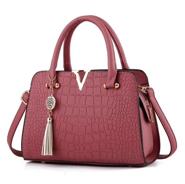 Luxury Leather Tote Designer Handbag For Women