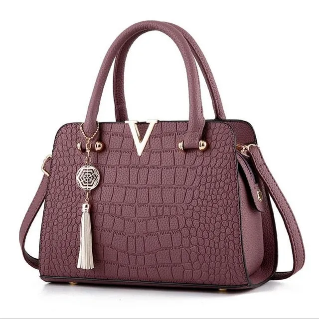 Luxury Leather Tote Designer Handbag For Women