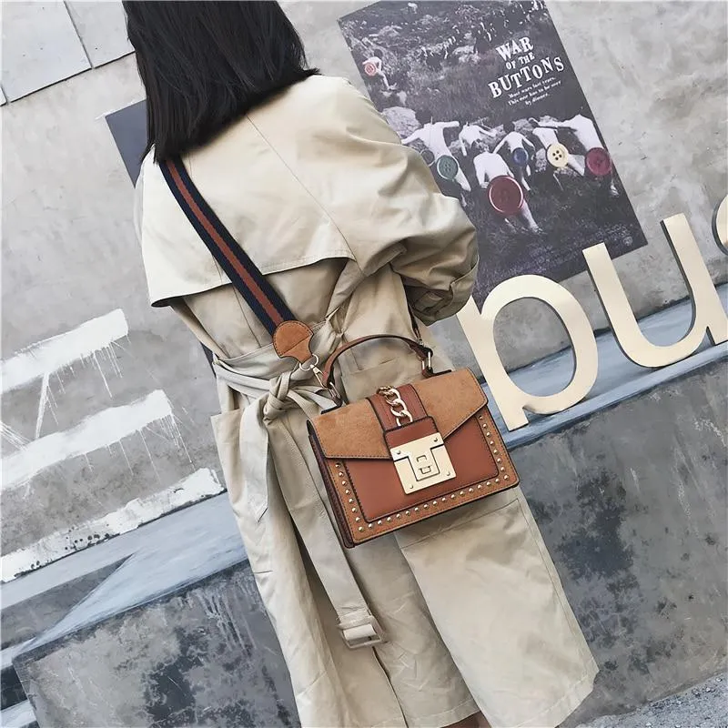 Luxury Small Cross Body Chain Rivet Handbag