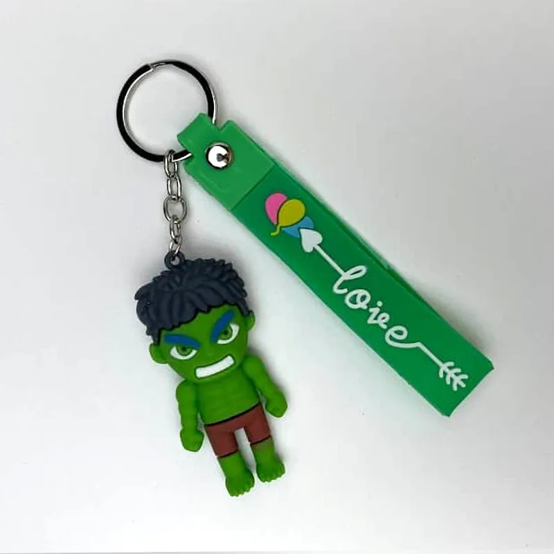 Marvel Silicone Figures Keychain Accessories – Disney Marvel Legends Avengers Keyrings Pendant