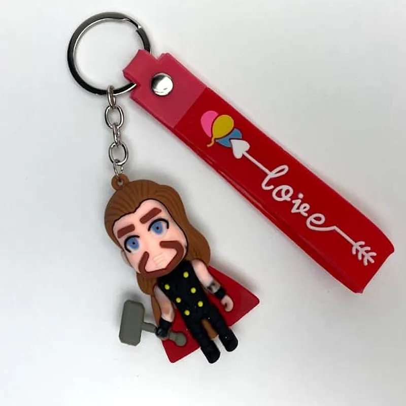 Marvel Silicone Figures Keychain Accessories – Disney Marvel Legends Avengers Keyrings Pendant