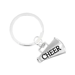 Megaphone Cheerleading Split Ring Keychains