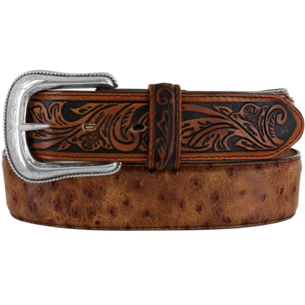 Men's Rustic Ostrich Belt by Leegin C42525
