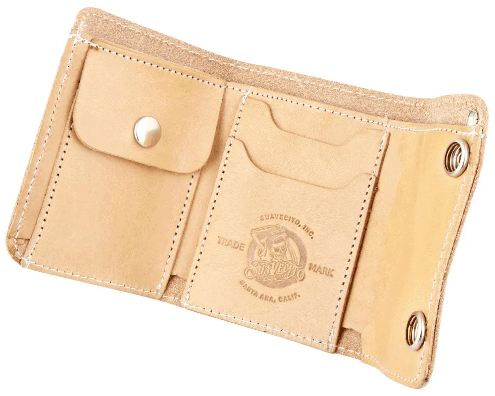 Men's Tri-Fold Chain Wallet - Natural
