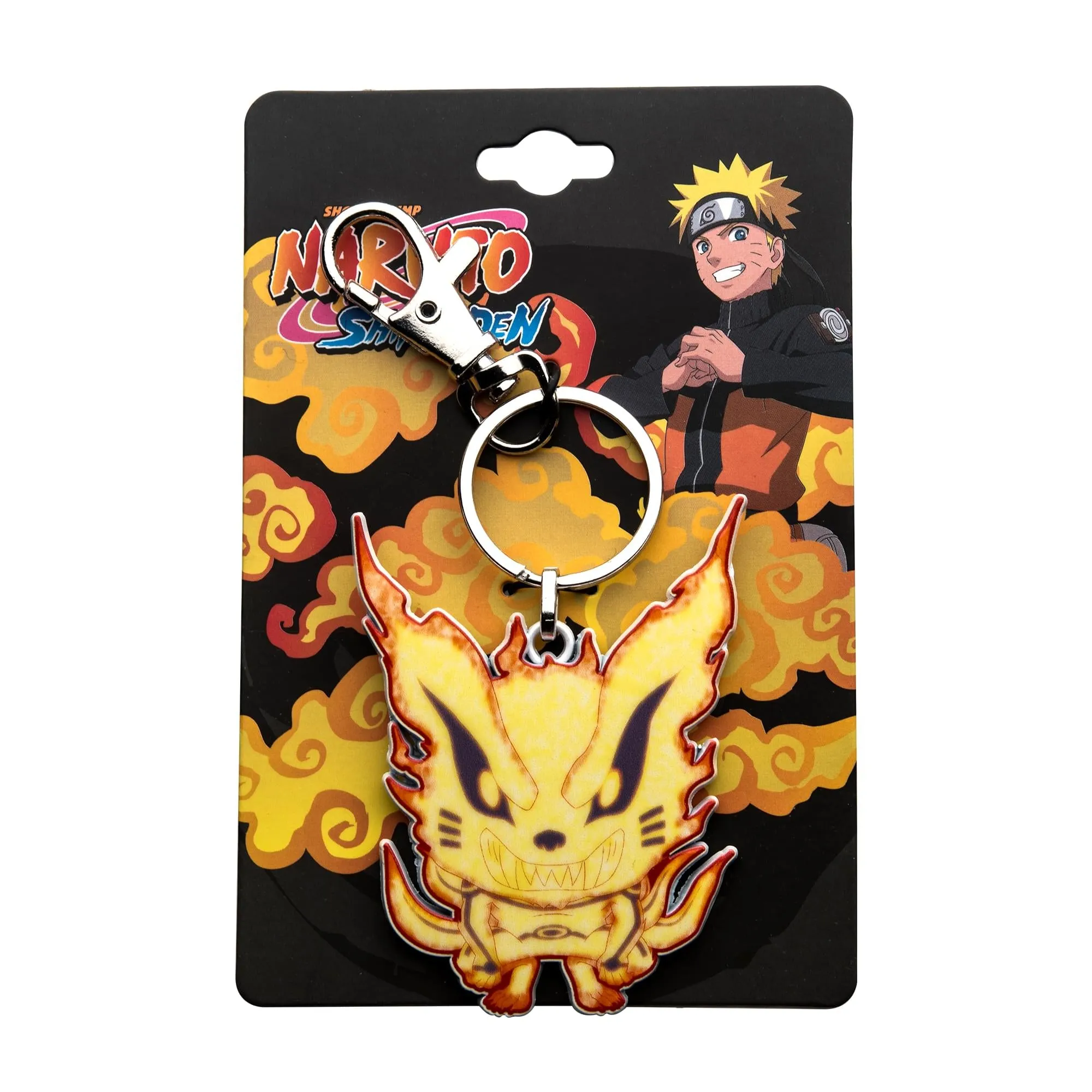 Naruto Shippuden Fire Cat Enamel Pendant Keychain