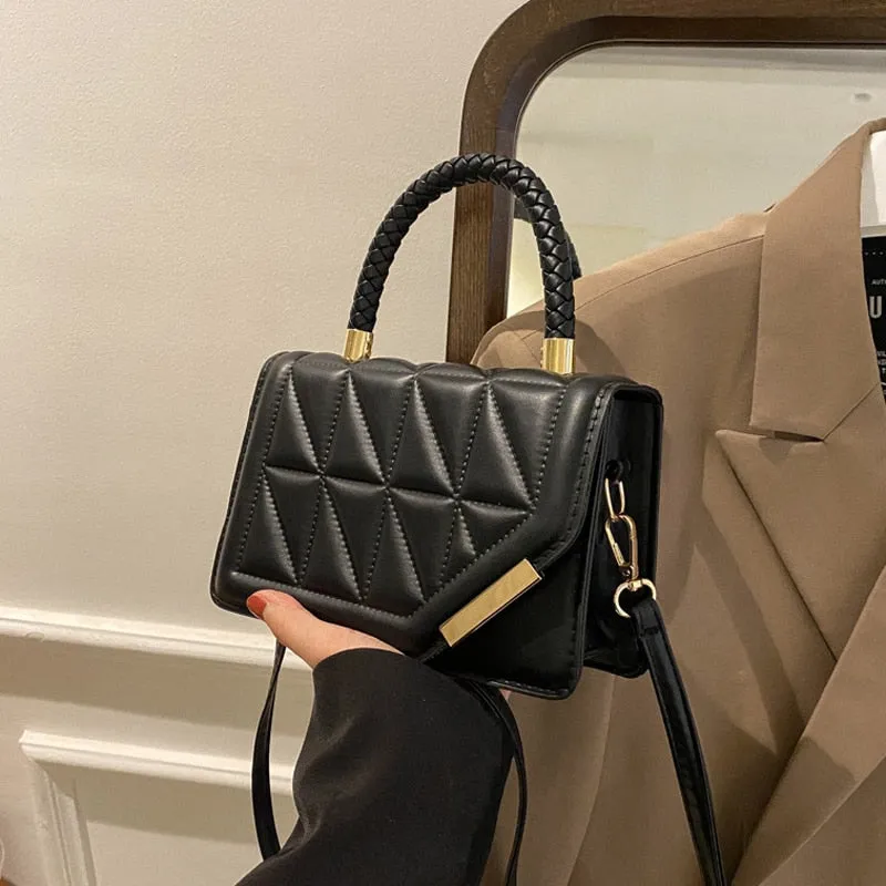 New Fashion Shoulder Bag Plaid PU Leather Ladies Handbags Designer Crossbody Bags For Women