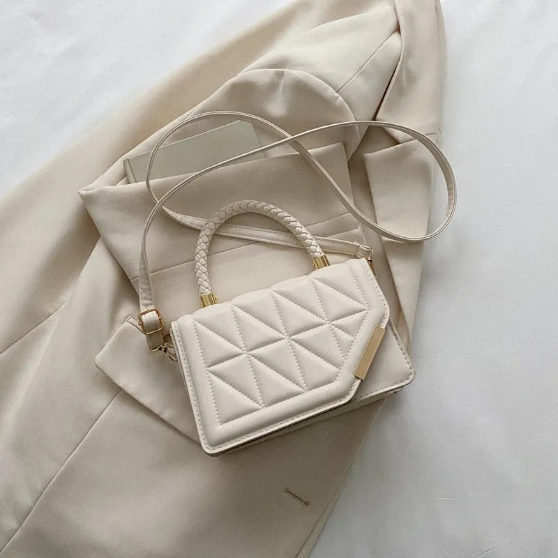New Fashion Shoulder Bag Plaid PU Leather Ladies Handbags Designer Crossbody Bags For Women