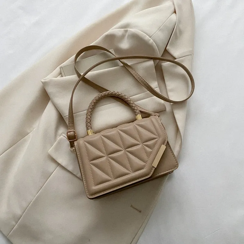 New Fashion Shoulder Bag Plaid PU Leather Ladies Handbags Designer Crossbody Bags For Women