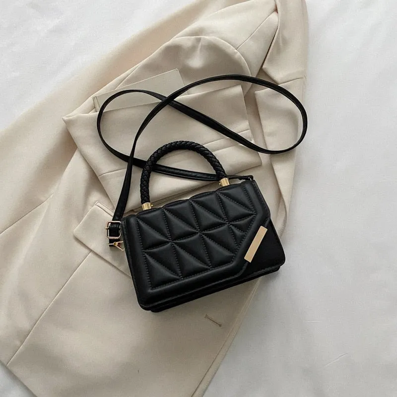New Fashion Shoulder Bag Plaid PU Leather Ladies Handbags Designer Crossbody Bags For Women