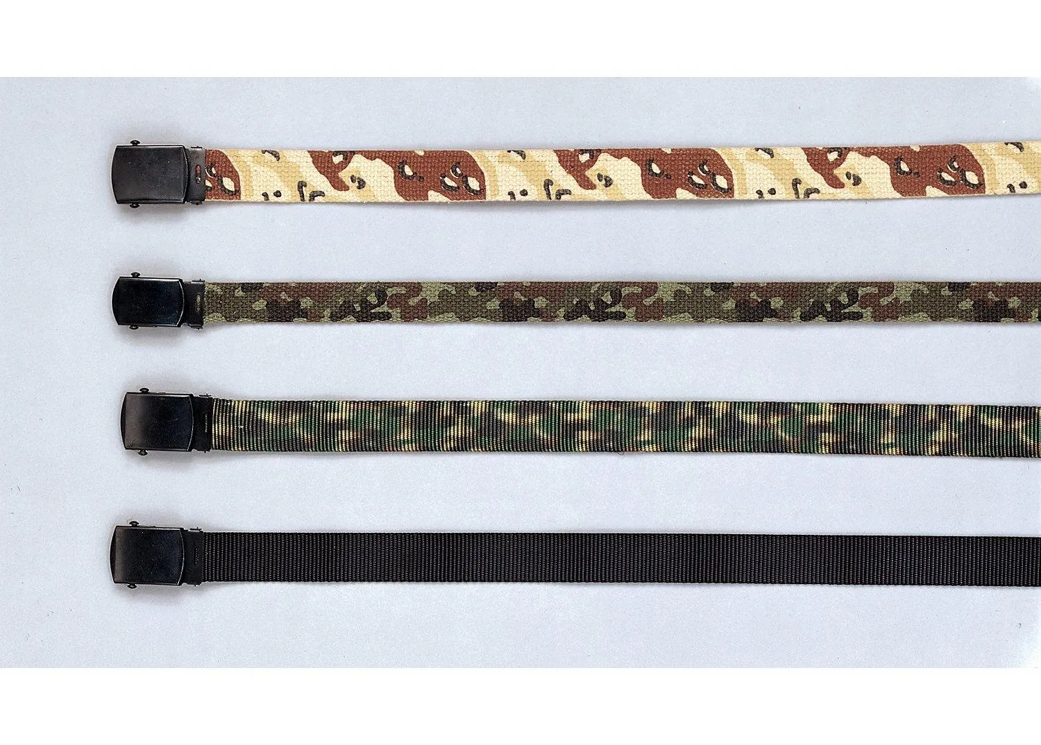 Nylon Web Belt - Black Webbing
