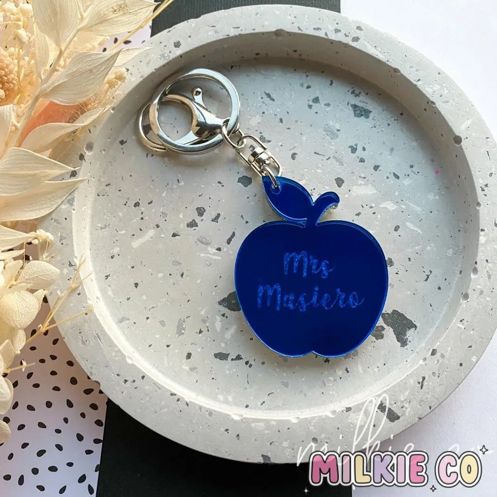 Personalised Apple Keychain