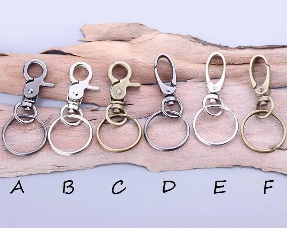Personalized Double Sided Engraving Leather Keychain