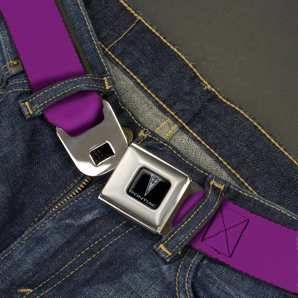 Pontiac Seatbelt Belt - Purple Webbing