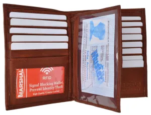 RFID Blocking Bifold Hipster Multi Credit Card ID Holder Wallet Premium Leather RFID 5502 (C)