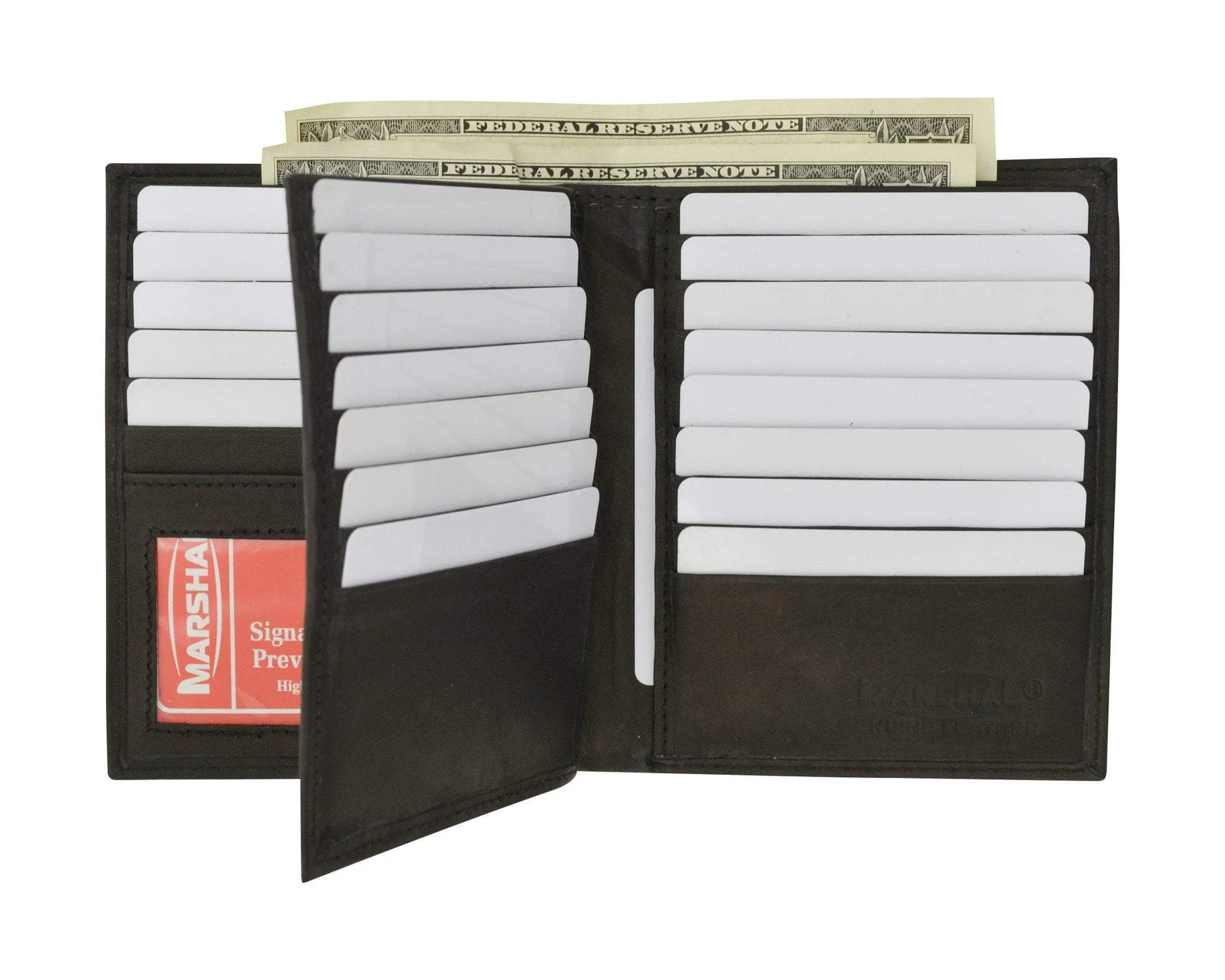 RFID Blocking Bifold Hipster Multi Credit Card ID Holder Wallet Premium Leather RFID 5502 (C)