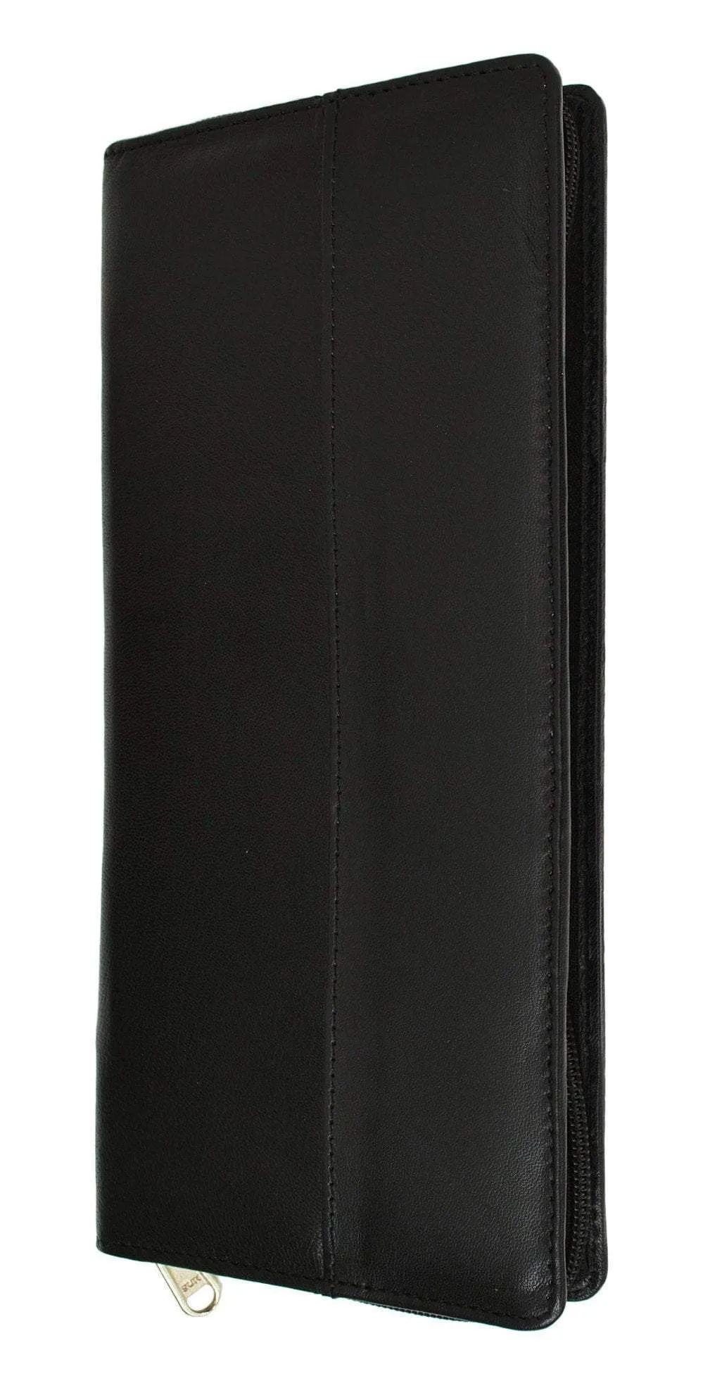 RFID Premium Leather Zipper Travel Credit Card Passport Wallet RFID P 663 (C)