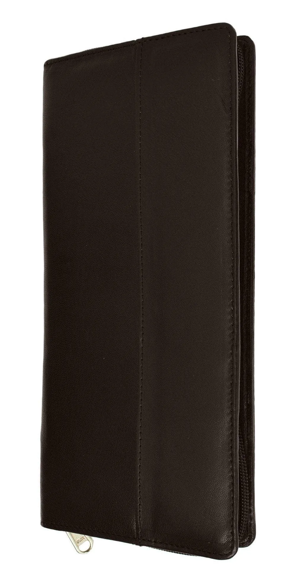 RFID Premium Leather Zipper Travel Credit Card Passport Wallet RFID P 663 (C)